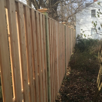 Shadow box cedar fence Wethersfield