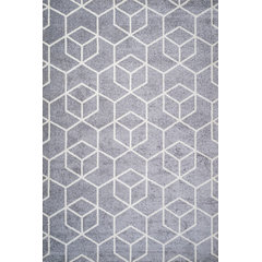 Block Stripe shag taupe utility mat - urbAna