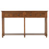 Console Table Sofa Table with Storage Console Tables, Antique Walnut