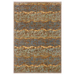 Bareens Designer Rugs - Oriental Ziegler Kevin Blue Gray Hand-Knotted Wool Rug - 9'3'' x 11'9'' - Enhance the ambiance of your home with this magnificent Persian-influenced Turkish hand-knotted rug made by skilled artisans capable of creating the most exceptional vegetable dyes and hand-spun wool. This exquisite handmade rug is a one-of-a-kind Peshawar Kafkaz, otherwise identified as Chobi, Chobi Peshawar, Oushak, or Ziegler rug. These handmade rugs are crafted in Pakistan utilizing superior-quality wool imported from Australia, New Zealand, and Korea in two types of weaves: the Persian weave and the Mori weave. This rug is meticulously crafted by hand using the finest natural vegetable dyes extracted from local plants. The artisans use a blend of hand-spun local and fine merino wool, resulting in a rug with a compelling texture, higher lanolin content, and longer staple. The artisans occasionally incorporate natural or artificial silk into the pile to enhance specific motifs. The finished product is an awe-inspiring execution of flawless design and an understated palette that exudes elegance.