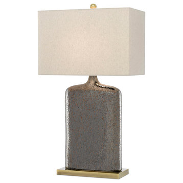 33" Musing Table Lamp in Rustic Metallic Bronze