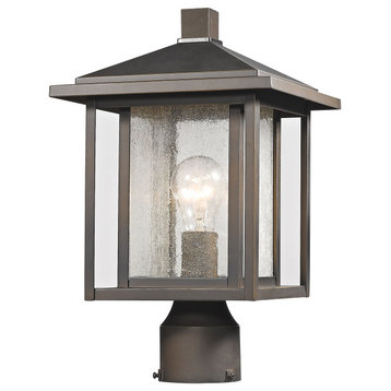 Aspen Collection 1 Light Outdoor in Oil Rubbed Bronze Finish