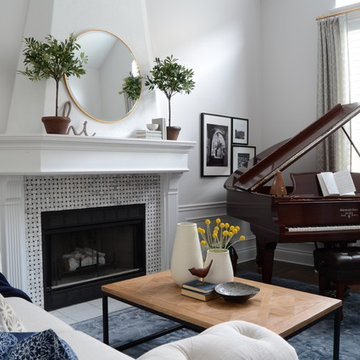 Transitional living room