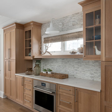 Wonderful White Oak and White Kitchen Renovation in Westfield, NJ