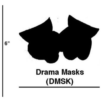 Elk Home DMSK/S6 Drama Masks - 5.5- Inch Cookie Cutter (Set of 6)