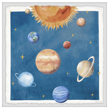 "Our Solar System" Framed Painting Print, 32x32