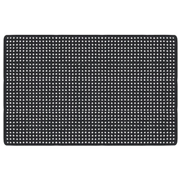 A1HC Checkered Holes Multi-Utility Commercial Large Scrapper Doormat 48"x72"