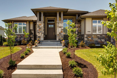 Inspiration for a modern exterior home remodel in Salt Lake City