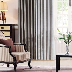 Window Drapery Finishes and Custom Wave Fold - Drapery Fabric