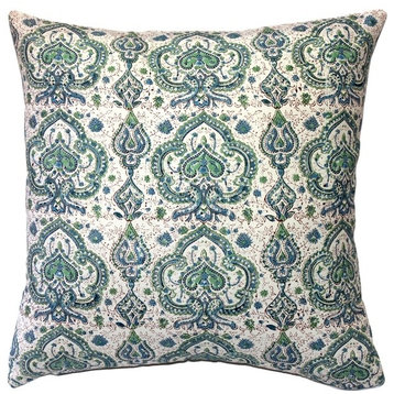 Annecy Shore Cotton Throw Pillow, 19x19