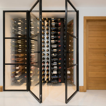 Sophisticated Wine cupboard encapsulated through majestic Origin Internal Doors