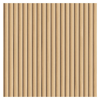 Reeded Wood Peel and Stick Wallpaper - Asian - Wallpaper - by Tempaper