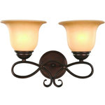 Hardware House - Bennington Antique Bronze 2 Light Bath/Wall Light Fixture - Finish: Antique Bronze