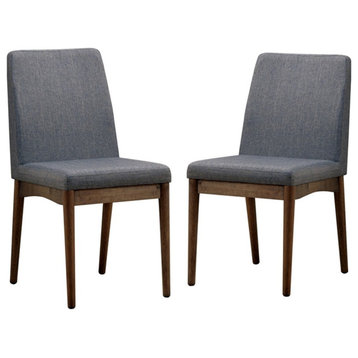 Furniture of America Affinis Fabric Padded Side Chair in Natural Tone (Set of 2)
