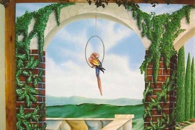 French Countryside Mural