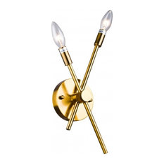 Pipe Wall Sconce, Gold