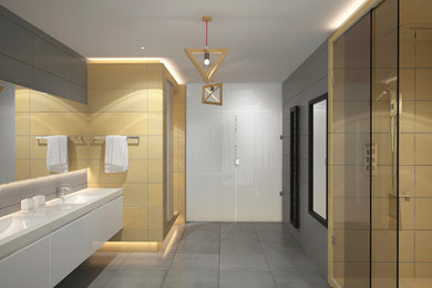 Minimalist bathroom photo in Los Angeles