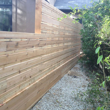 Horizontal Cedar Privacy Screen
