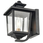 Millennium Lighting - Millennium Lighting 4611-PBK Eldrick - 1 Light Outdoor Hanging Lantern-9.13 Inch - As twilight sets in, look to quality outdoor lightEldrick 1 Light Outd Powder Coat Black ClUL: Suitable for damp locations Energy Star Qualified: n/a ADA Certified: n/a  *Number of Lights: 1-*Wattage:60w Incandescent bulb(s) *Bulb Included:No *Bulb Type:Incandescent *Finish Type:Powder Coat Black