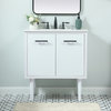 30" Single Bathroom Vanity, White, Vf48030Mwh