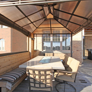 Multi Level Deck With Rain curtain