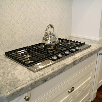 Super White Double Island Kitchen