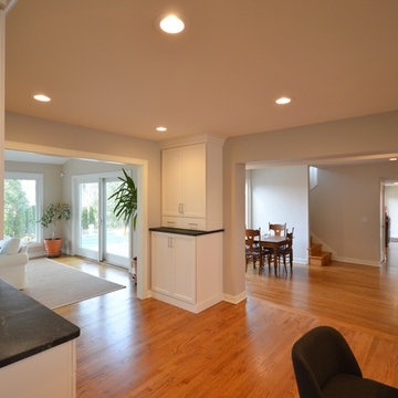Family room and dining room adjoin kitchen