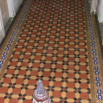 Bowden Mansion Contract, Restoration of Victorian Encaustic & Geometric tiled fl