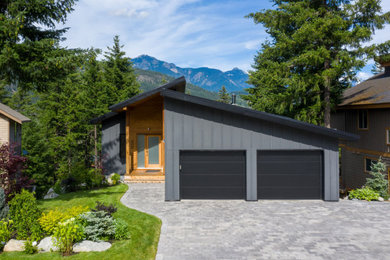 Inspiration for a modern exterior home remodel in Other