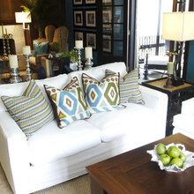 Brown Family Room Accent Colors