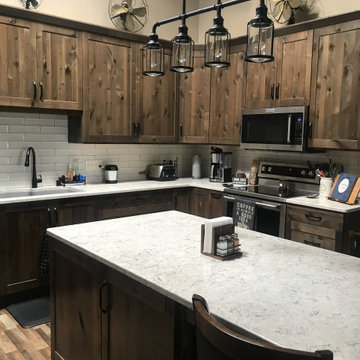 Beautiful Kitchen Remodel Done in Knotty Alder Cabinets