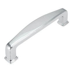 Cosmas - Cosmas 4390CH Polished Brass 3-1/2&rdquo; CTC Cabinet Pull [25-PACK] - Cabinet And Drawer Handle Pulls