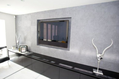 Contemporary living room in London.