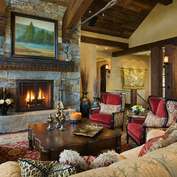 Custom Timber Frame Home, Mountain View Lodge Yellowstone Club, Big Sky, MT