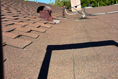 Before: worn shingles