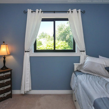 New Black Window in Pretty Bedroom - Renewal by Andersen Greater Toronto