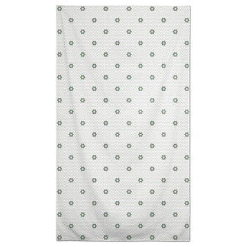 Floral Tile Green 58x102 Tablecloth