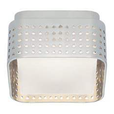 Precision 4.5" Solitaire Flush Mount, Polished Nickel