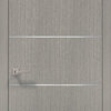 Wood Door 36 x 80 & Hardware | Planum 0020 Grey Oak | Pre-hung Panel