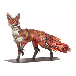 Dolan Geiman fox sculpture - Sculptures