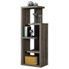 Bookshelf, Bookcase, Etagere, 4 Tier, 48"H, Office, Bedroom, Laminate, Dark Taupe