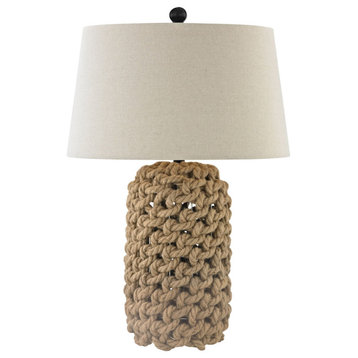 Rope 1 Light Table Lamp, Nature Rope/Oil Rubbed Bronze