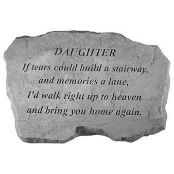 "Daughter-If Tears Could Build" Memorial Garden Stone