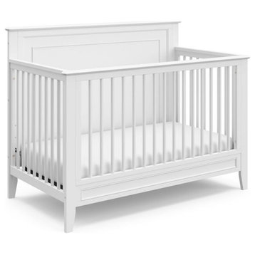 Storkcraft Solstice 4 in 1 Convertible Crib in White