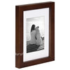 Gallery Wood Picture Frame, Set of 4, Walnut Brown, 5"x7"