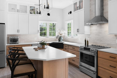 Example of a transitional kitchen design in DC Metro