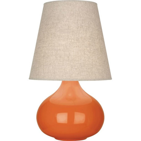Robert Abbey June Buff AL June 24" Vase Table Lamp - Pumpkin