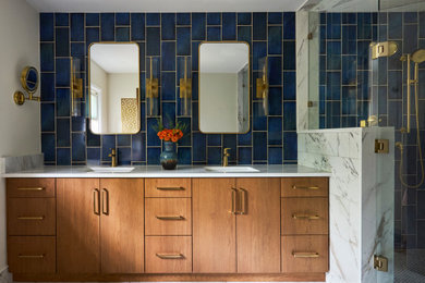 Inspiration for a 1960s bathroom remodel in Chicago