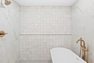 Inspiration for a contemporary bathroom remodel in San Diego