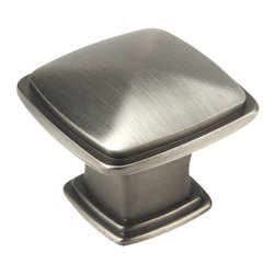 Cosmas - Cosmas 4391AS Antique Silver 1-1/4&rdquo; Square Cabinet Knob [25-PACK] - Cabinet And Drawer Knobs